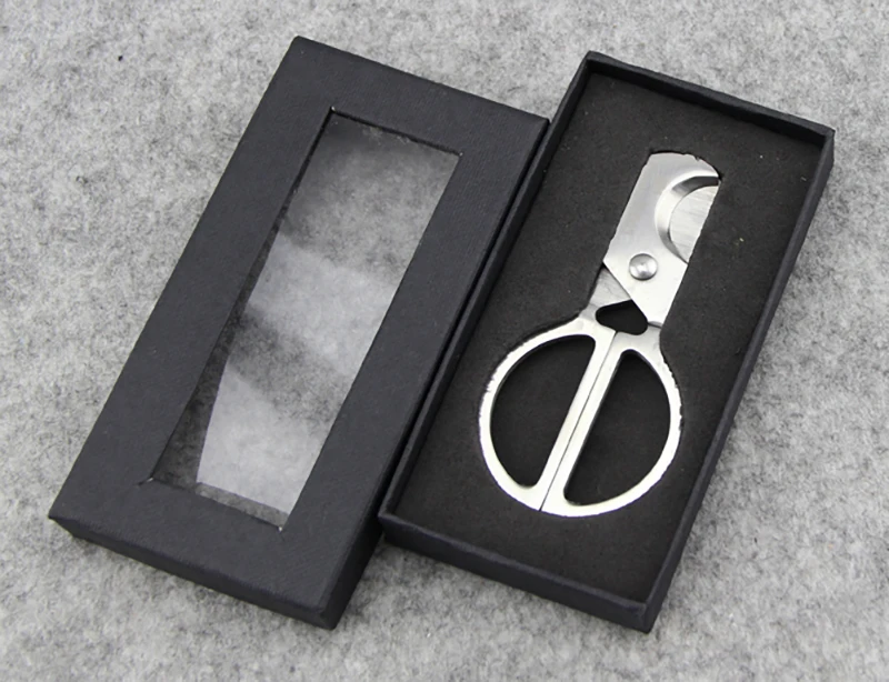 COHIBA Cigar Cutter Carlassic Style Professional Stainless Steel Scissors Silver color Smoker Accessories | Дом и сад