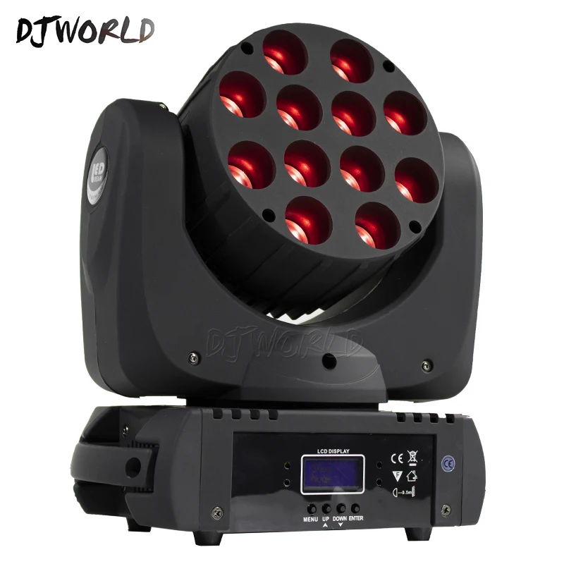 4pcs/lot LED Beam Moving Head Light 12x12W RGBW 4in1 Quad DMX 512 Stage For Clubs DJ Theaters Churches Concert Productions | Лампы и