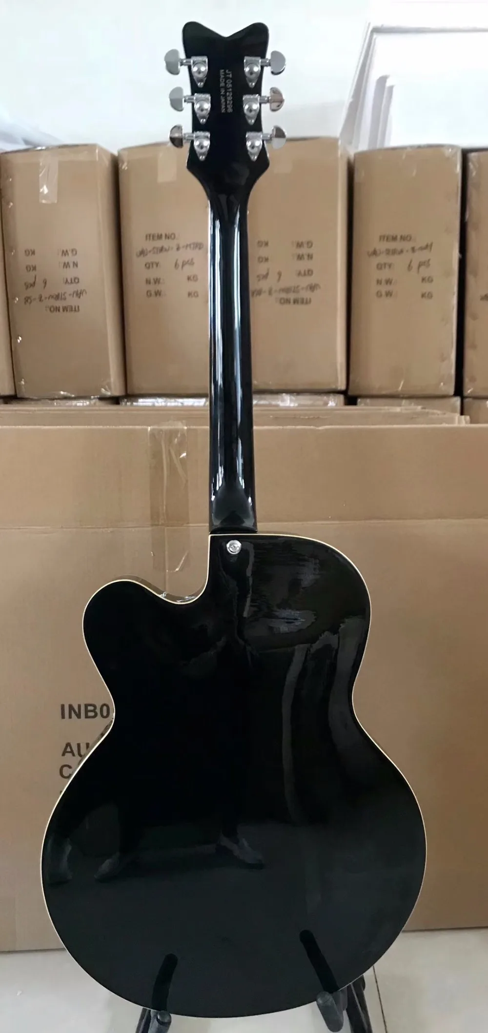 Китай OEM firehawk custom shop электрогитара полый джаз электрогитара большая джазовая система вибрато