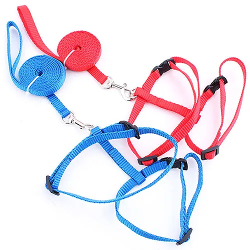 Горячая Регулируемая нейлоновая шлейка для щенков домашних животных ошейник