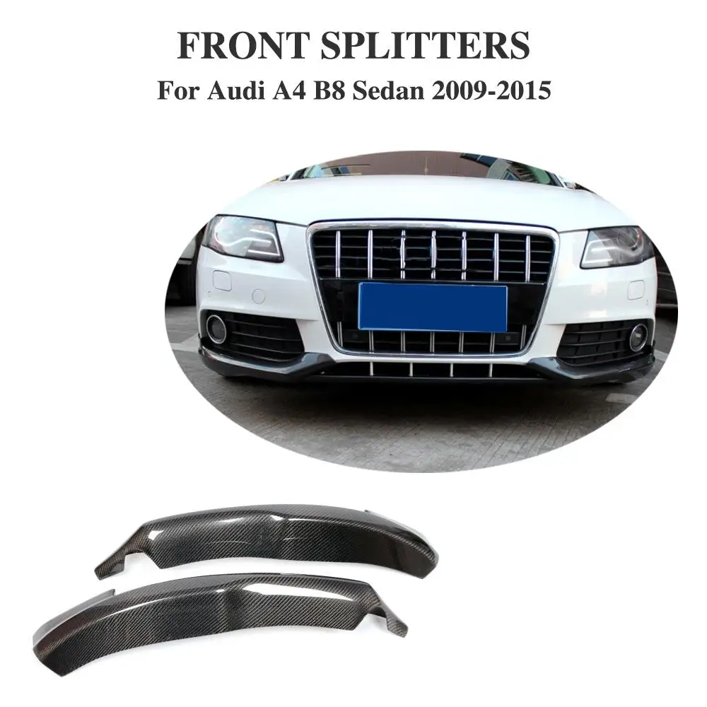 Карбоновые передние бамперы разветвители для губ фартуки закрывающие крылья Audi