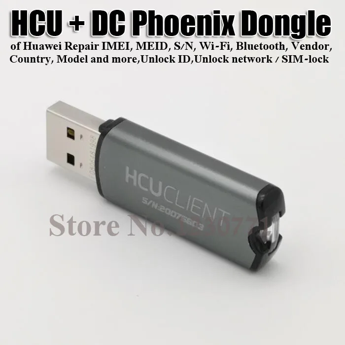 2021 HCU Dongle + DC Phoenix Universal для ремонта инструментов Huawei IMEI MEID S/N Wi Fi Bluetooth