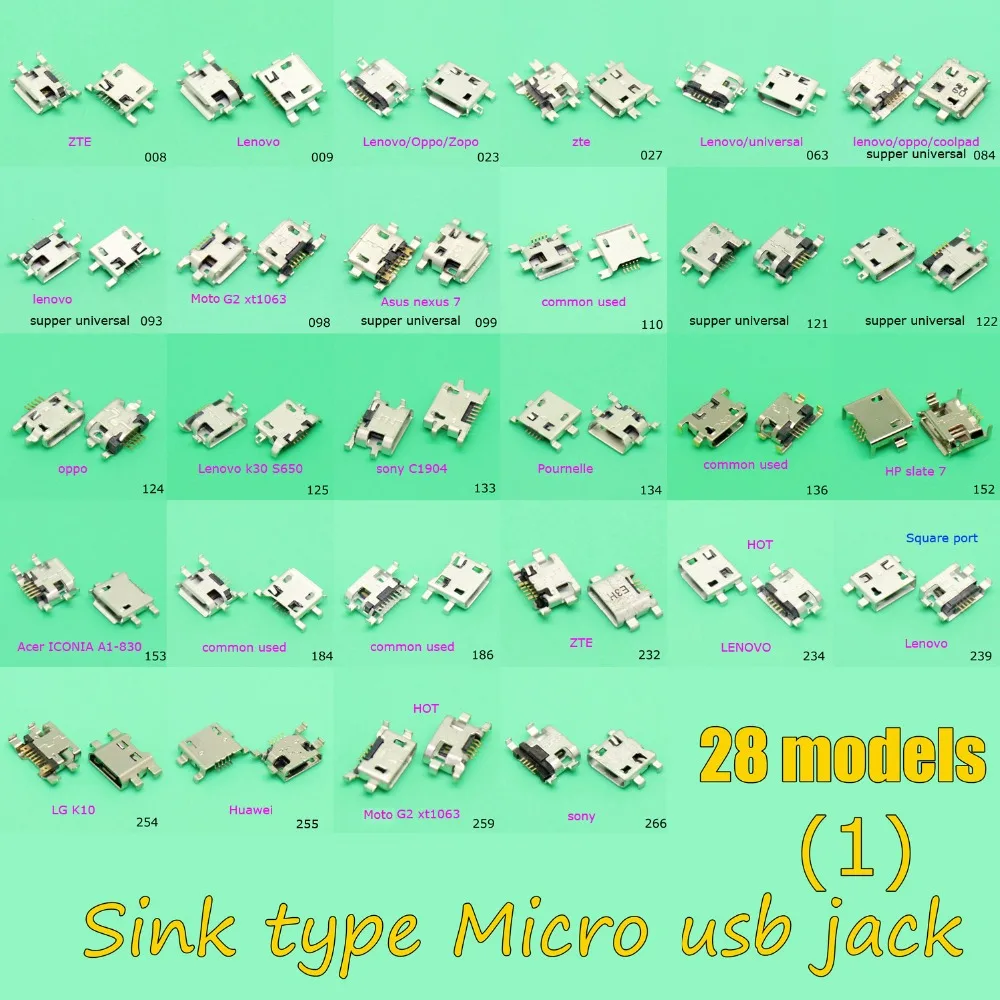 28 модель раковина пластина Тип Micro USB разъем для зарядки порт Samsung/для SONY G2/для HP