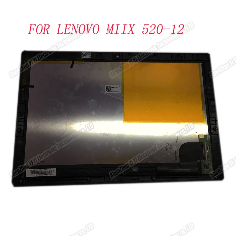 

Original 100% Test 12" For Lenovo MIIX 520-12 520-12ikb 1920*1200 LCD Display Matrix with Touch Screen Digitizer Sensor Assembly