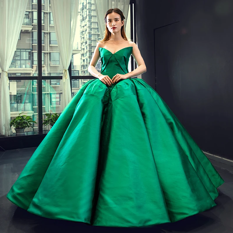 J66858 jancember Пышное Платье vestidos 15 Распухшее без бретелек Длина до пола бальное платье кружевное зеленое vestidos de verde agua