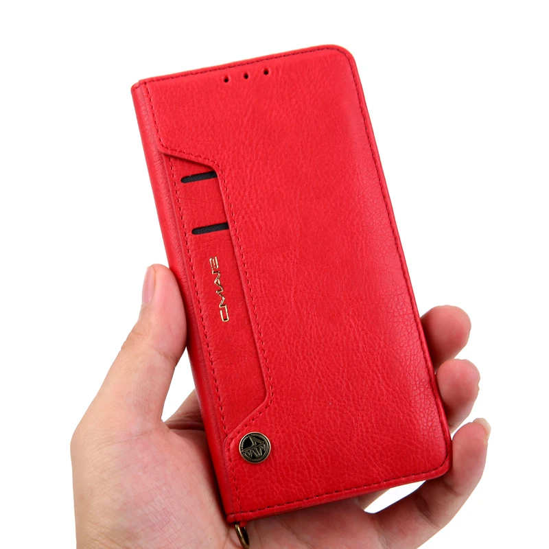 Кожаный флип-чехол для Huawei P30 деловой чехол-подставка кошелек чехол телефона