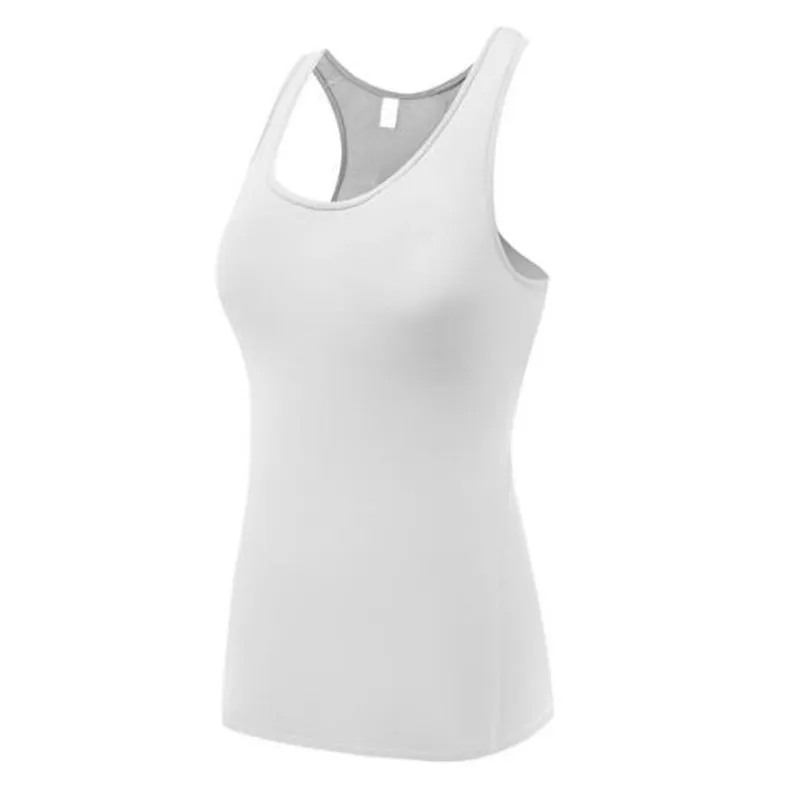 

Summer Women Solid Color Tops Tee Running Sleeveless Quick-drying Breathable Chestless Pad Women Sport Tank Top