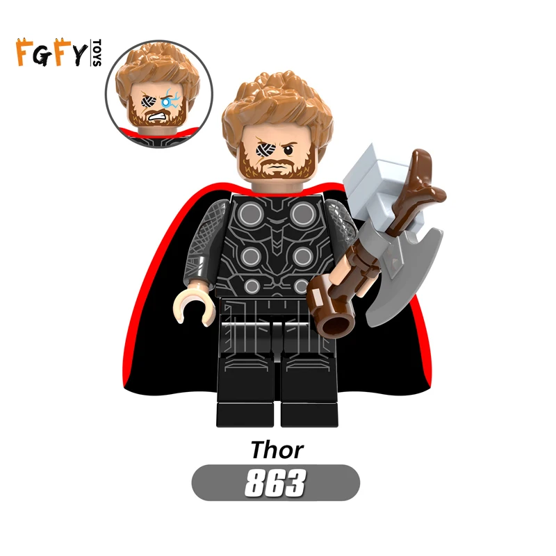 Супергерои lEGOED Marvel Мстители Бесконечность война Железный человек танос Тор
