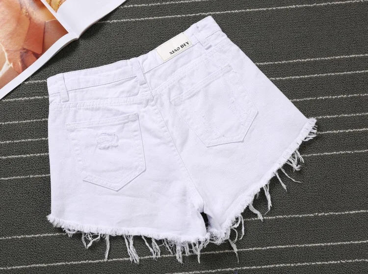 Женские джинсовые шорты летние рваные винтажные Джинсовые Шорты повседневные