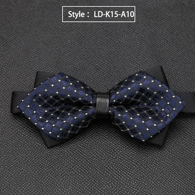 LD-K15-A10 Мужские галстуки-бабочки, качественные, распродажа, модные галстуки, формальные, Роскошные, свадебные галстуки-бабочки, галстуки для мужчин, рубашки, бизнес подарки, аксессуары - Цвет: LD-K15-A10