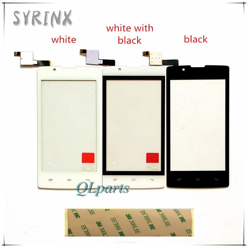 Сиринкс с 3 м клейкие ленты мобильный телефон спереди Стекло сенсорный Экран Fly