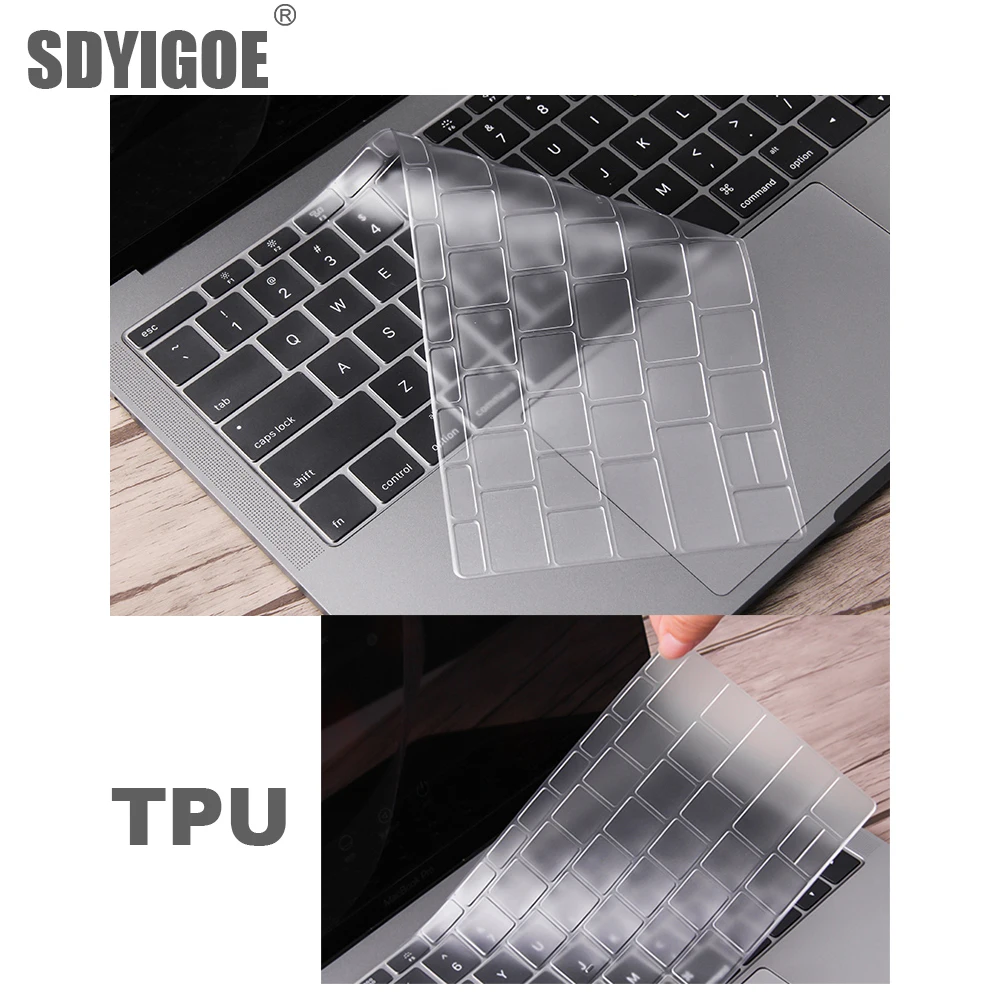 Чехол для клавиатуры ноутбука из ТПУ Apple Macbook pro16/11Air 13/15 Retina12 чехол прозрачная