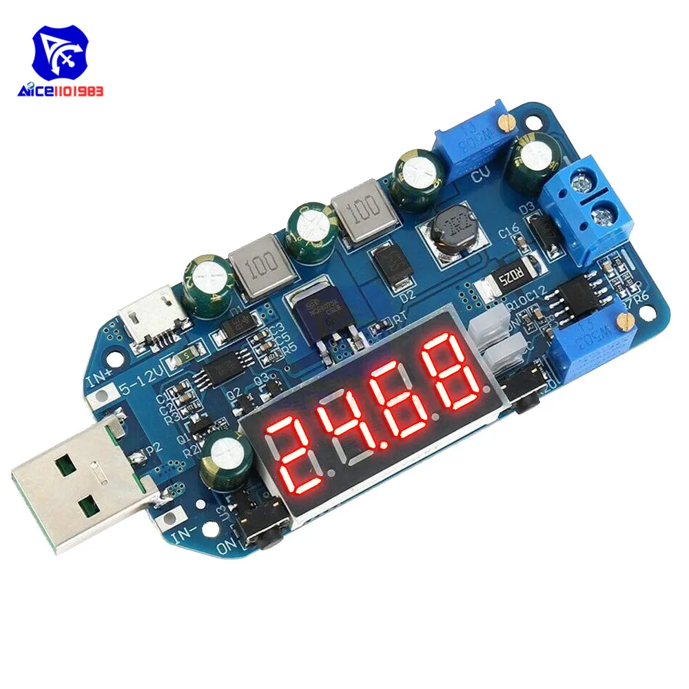 15 Вт регулируемый DC-DC CC CV USB 5 В до 3,3 В 9 в 12 В 24 в 30 в повышающий/понижающий источник питания повышающий понижающий преобразователь