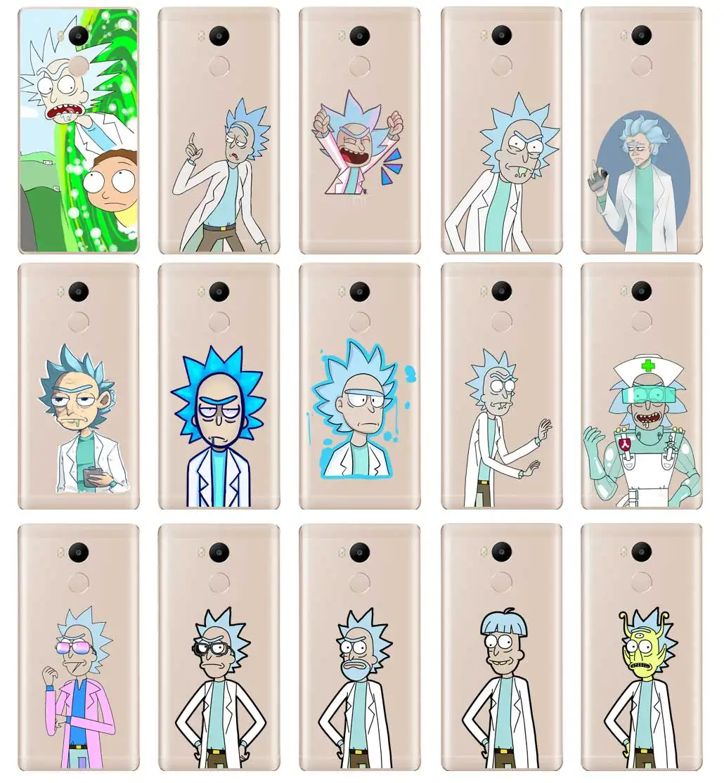 DREAMFOX M444 милый чехол Rick And Morty из мягкого ТПУ силикона для Xiaomi Redmi Note 3 4 5 Plus 3S 4A 4X 5A Pro