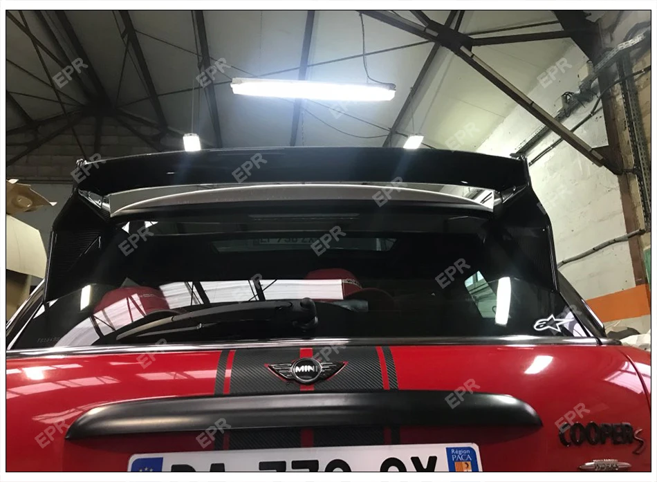 Для Mini Cooper R56 углеродного волокна задний спойлер Ver.2.11/2,12 тела автомобильного настройки части для R56 углерода JCW заднее крыло губы