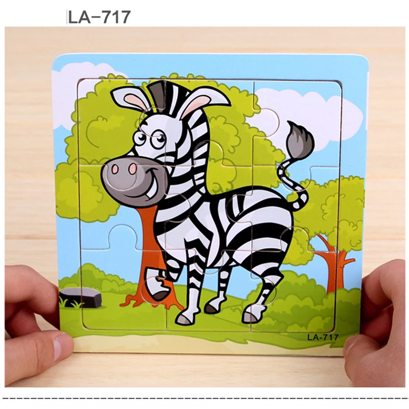 10 шт./лот густой лес Паззлы красочный мультфильм головоломки ребенок животных
