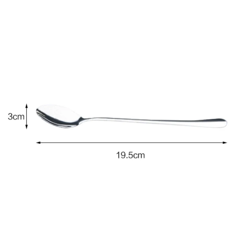 Горячая продажа 2 предмета кофейные ЛАТТЕ Ложка Из Нержавеющей Стали с длинной