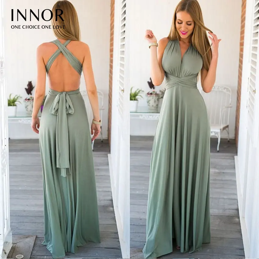 2017 цветное летнее Сексуальное Женское Бохо Макси платье красное Бандажное