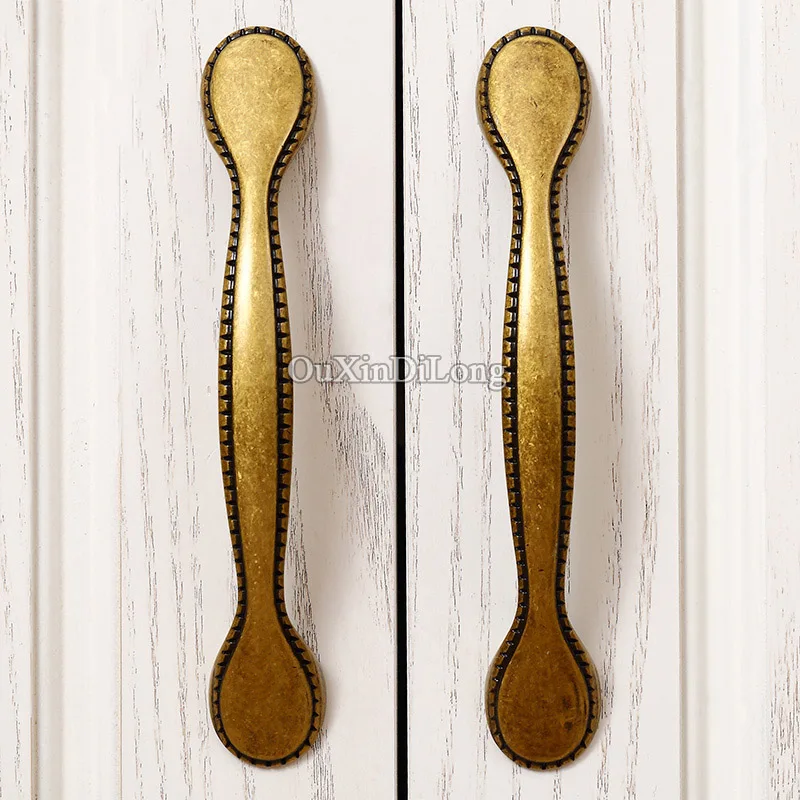 Антикварный 2 шт. Европейский ретро кухонный шкаф дверные ручки комод Ящик Винный