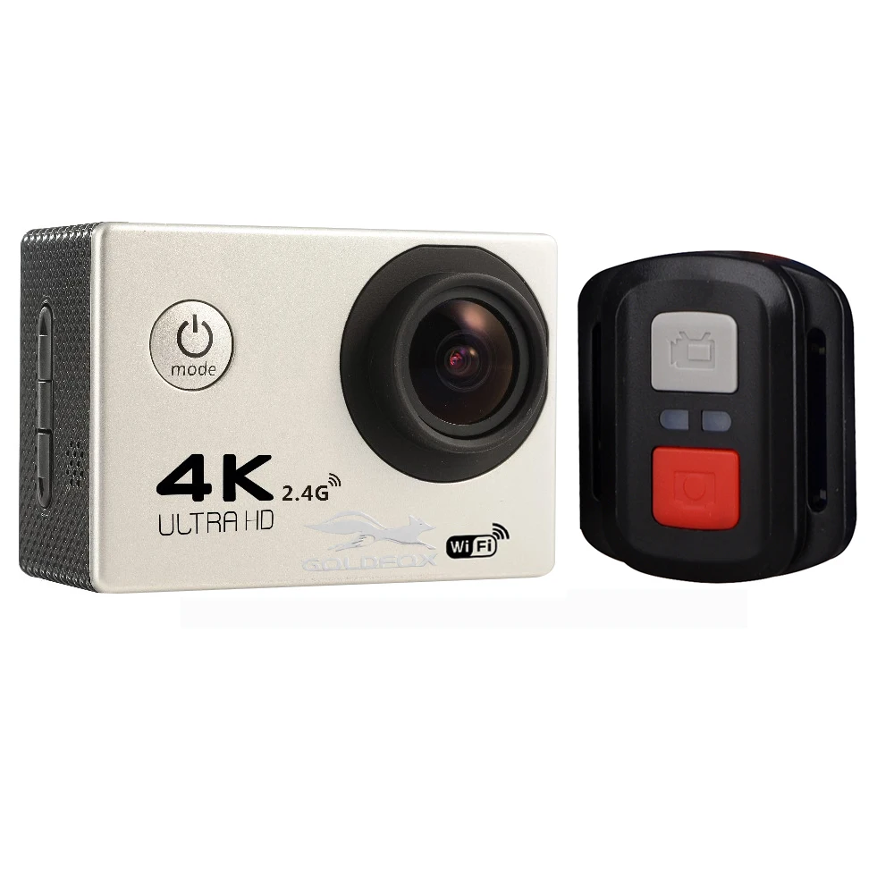 Экшн-камера GOLDFOX F60/F60R Ultra HD 4K WiFi 1080P DV Sport 2,0 lcd 170D объектив go Водонепроницаемая pro Hero style велосипедная камера на шлем