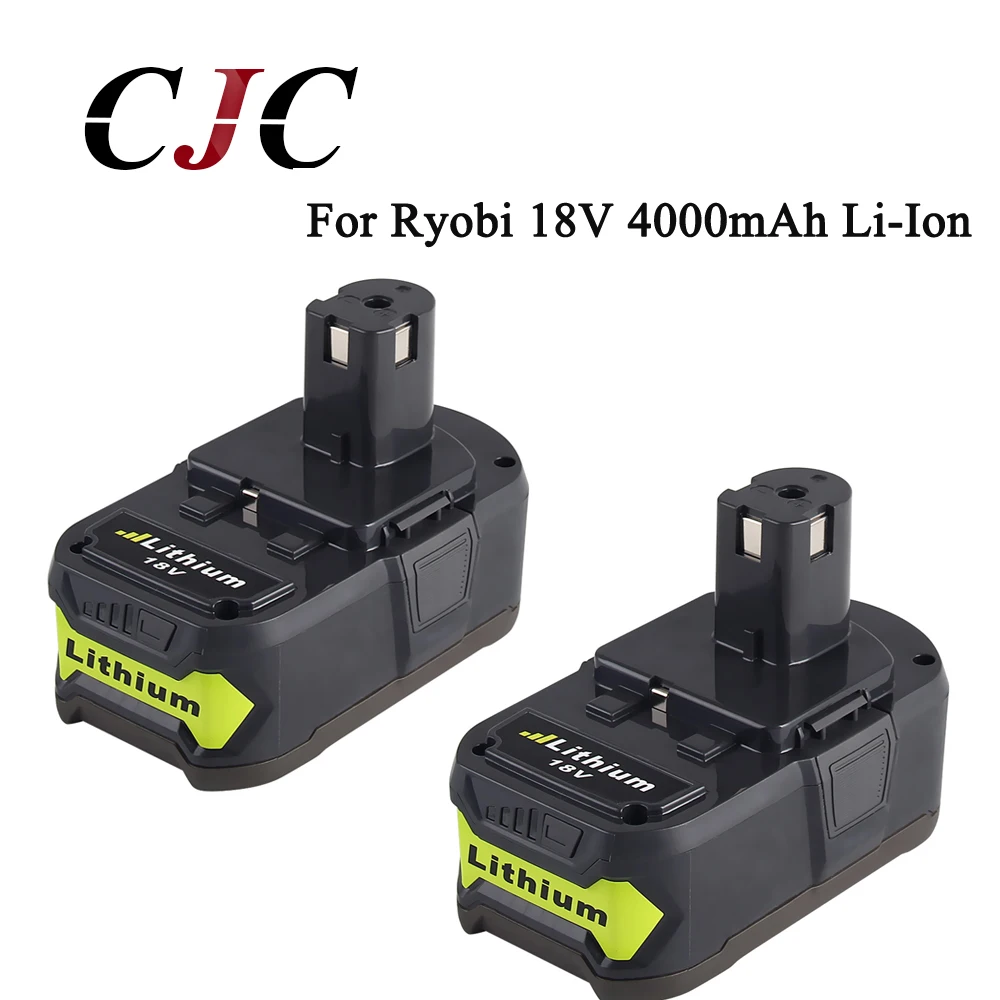2 шт. 18 в 4000 мАч литий ионный аккумулятор для Ryobi Hot P108 RB18L40 большой емкости For ONE