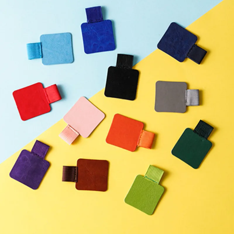 Креативный кожаный самоклеящийся зажим стикер для карандашей Универсальный