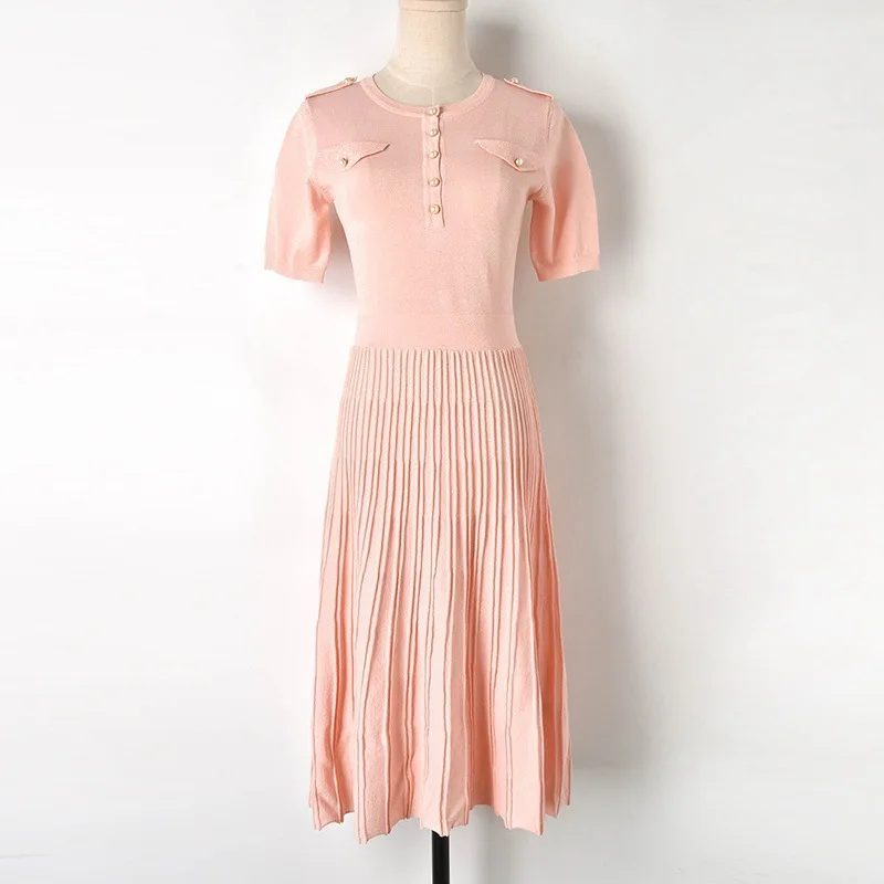 Женское вязаное платье-свитер в Корейском стиле для офиса повседневное Клубное