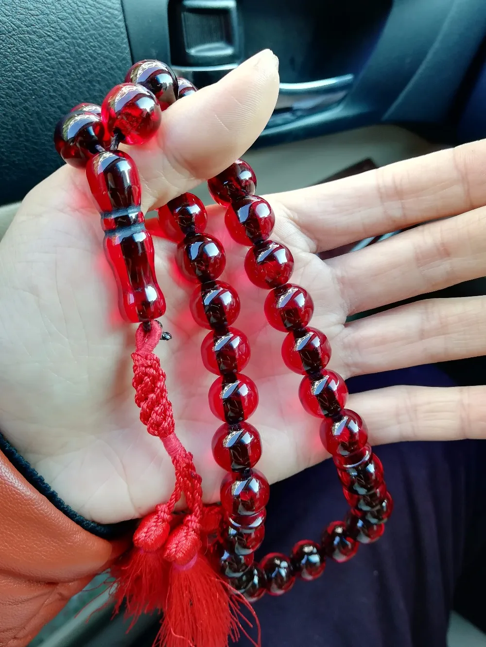 Исламские 33 огонь красный янтарный цвет мусульманские четки tasbih misbaha tasbeeh sibha masbaha tespih автомобиль/дом/офис Висячие