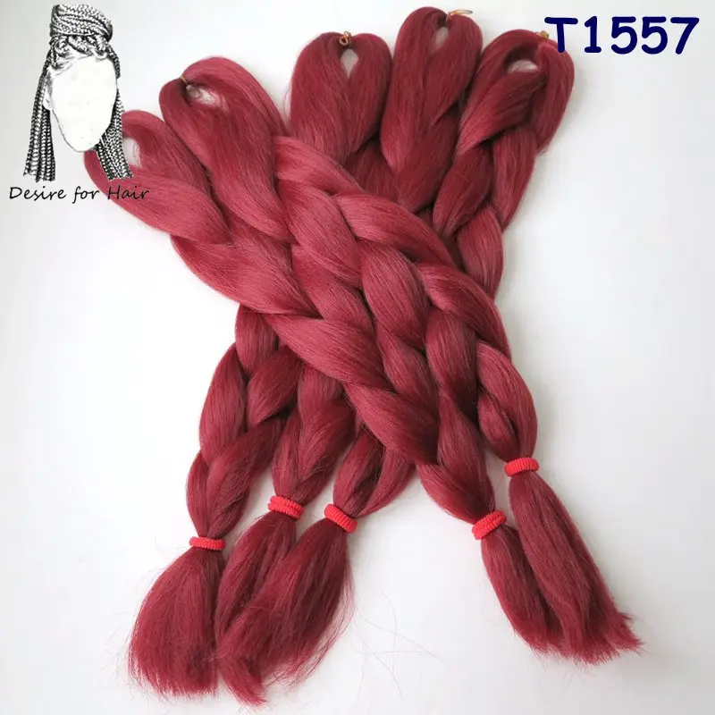 Desire for hair, 5 пачек, 24 дюйма, 80 г, 90 цветов, Жаростойкие синтетические огромные косички для наращивания волос, для небольших закрученных косичек