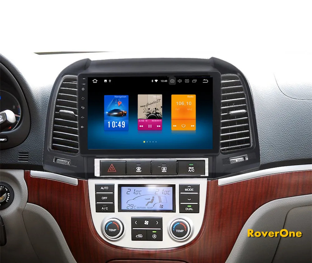 Восьмиядерный Android 9,0 Автомобильный мультимедийный плеер для hyundai Santa Fe SantaFe 2006-2011 Радио Стерео gps навигация Navi без DVD