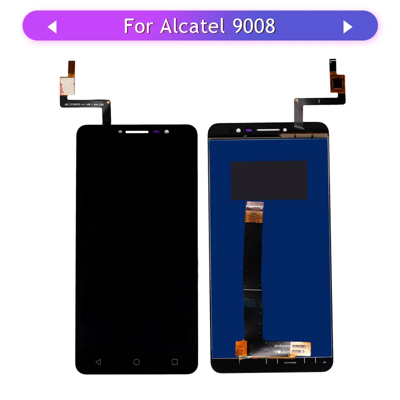 3 шт. ЖК-дисплей для Alcatel A3 XL 9008 9008D 9008X сенсорный экран сборка стеклянная панель