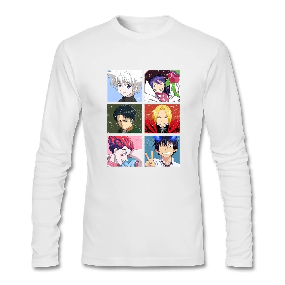 Аниме туфли для косплея Blue Exorcist футболка с длинным рукавом мужская одежда Hipster Crazy