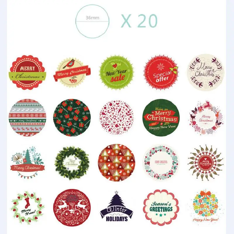 Рождественская наклейка 45 шт./кор. Корейская сосна Botany украшение дневника