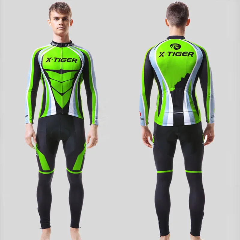 Комплект одежды X Tiger Pro для велоспорта дышащая одежда с длинным рукавом MTB