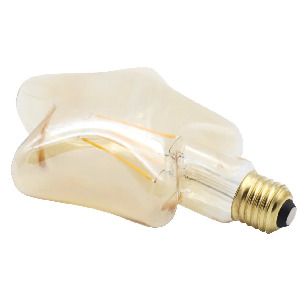 Звезда Форма Edison светодиодная лампа с нитью Led светильник лампочка 220V E27 4 Вт Ретро