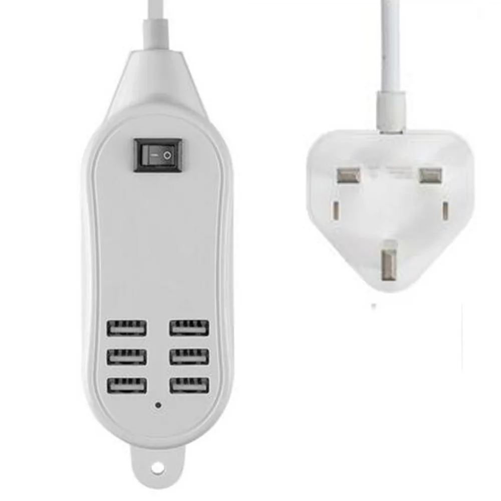 Сетевое зарядное устройство Etmakit с 6 USB портами Настольная розетка