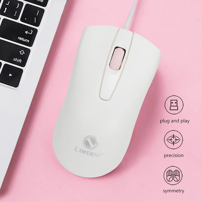Круглая ретро клавиатура для девочек комбинированная проводная USB мышь игровая