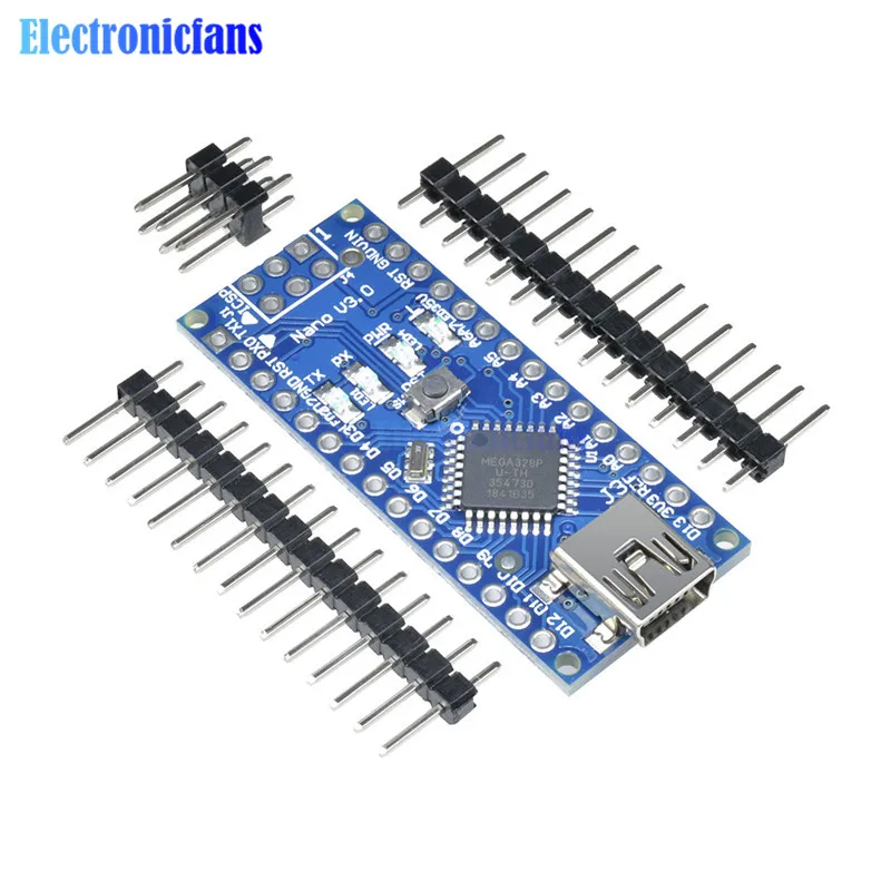 Мини USB Nano V3.0 3 0 FT232 чип ATmega328 Atmega328p микроконтроллер 16M 16 МГц плата модуль для Arduino UNO