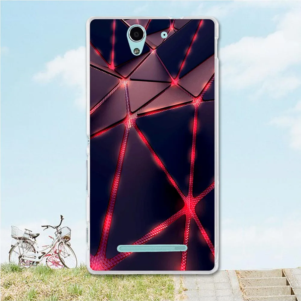 ТПУ мягкий чехол для флип sony Xperia C3 чехол для телефона D2533/C3 Dual D2502 coque fundas чехол с изображением животных для sony c3