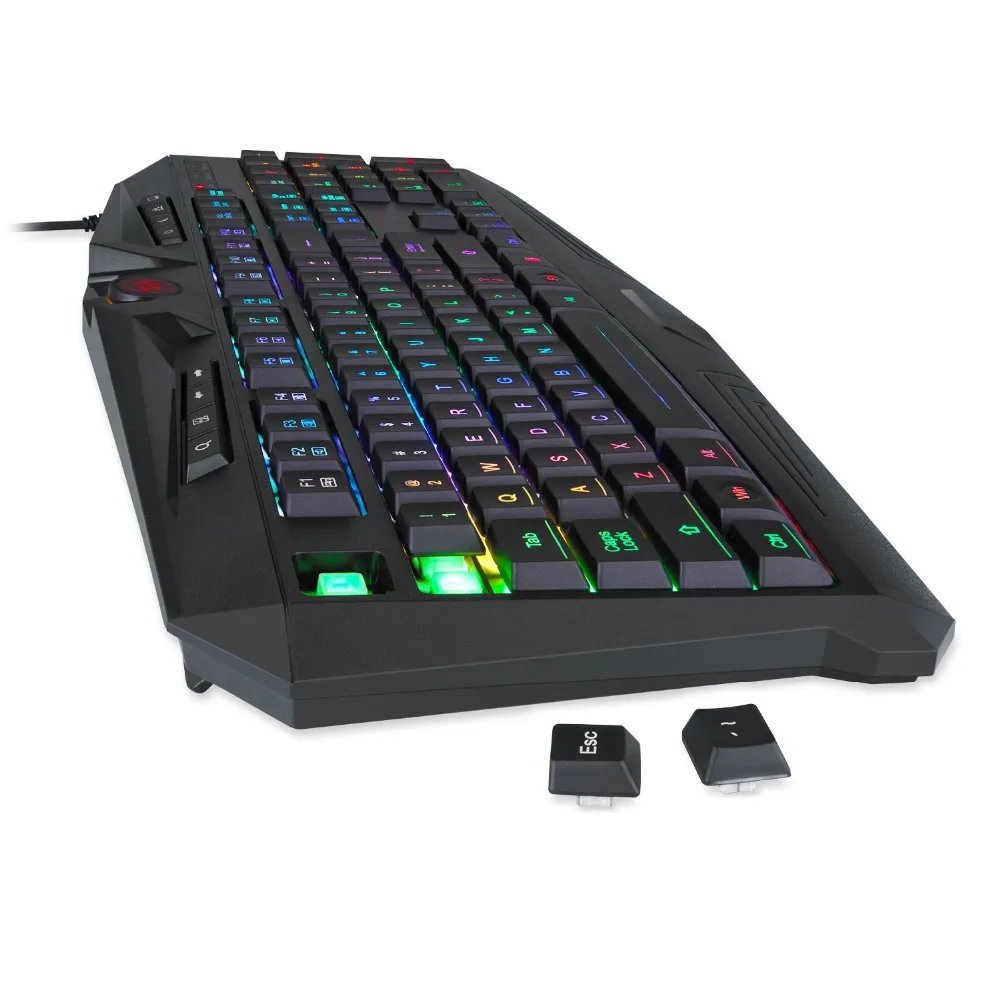Игровая мышь Клавиатура Combo S101 RGB светодиодный подсветка клавиатуры и мыши набор