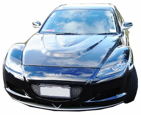 Автомобильный Стайлинг для Mazda RX8 натуральное углеродное волокно Брови Веки|styling