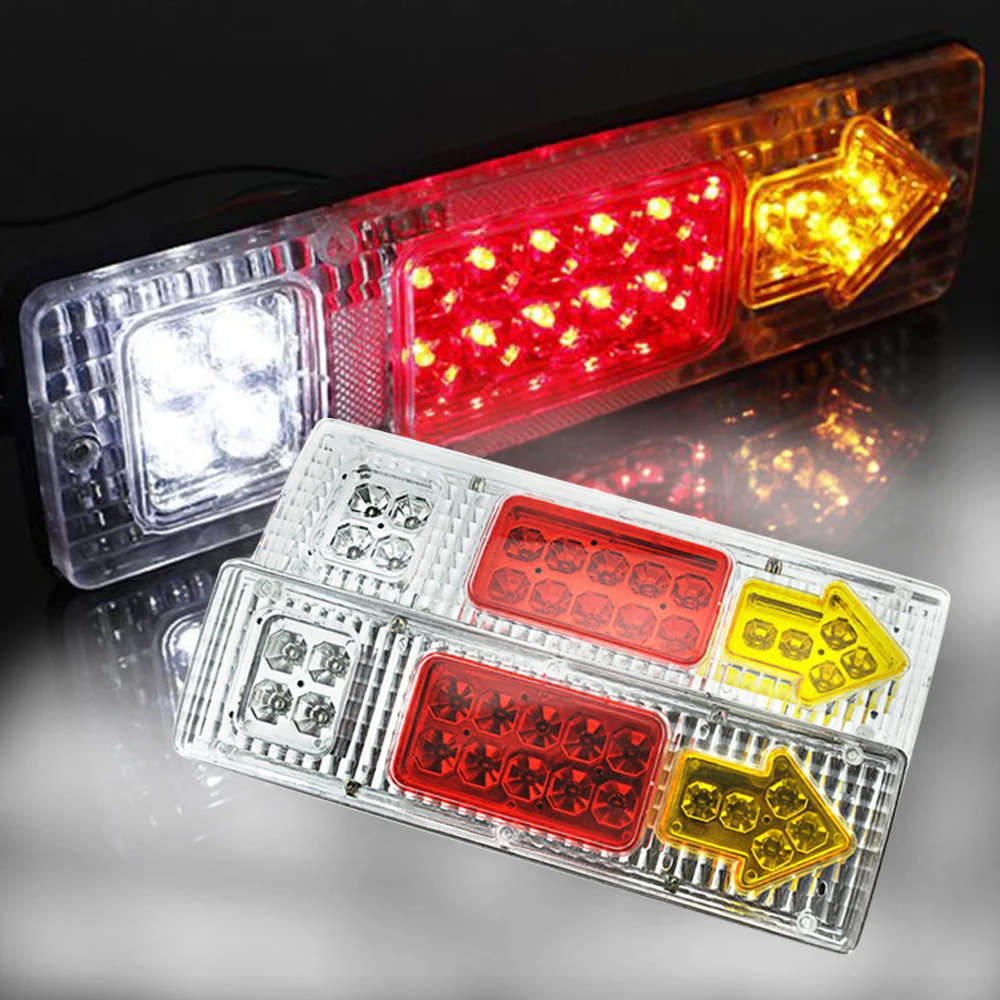1 пара Универсальный 12V жилых автомобильных прицепах трейлер задние светильник