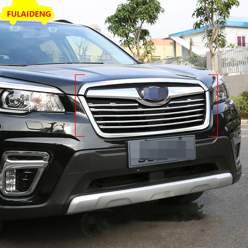 6 шт. для Subaru Forester ABS хром автомобильный передний бампер сетка решетка облицовки радиатора аксессуары для стайлинга автомобиля