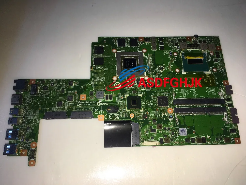 Подлинная MS-17721 для MSI GS70 материнская плата VER 1,0 с i7-4710HQ процессором и GTX860M TESED OK