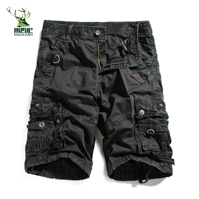 2016 Большие размеры 30 40 мужские короткие шорты армейский зеленый черный синий цвет 3610 военные Карго|shorts