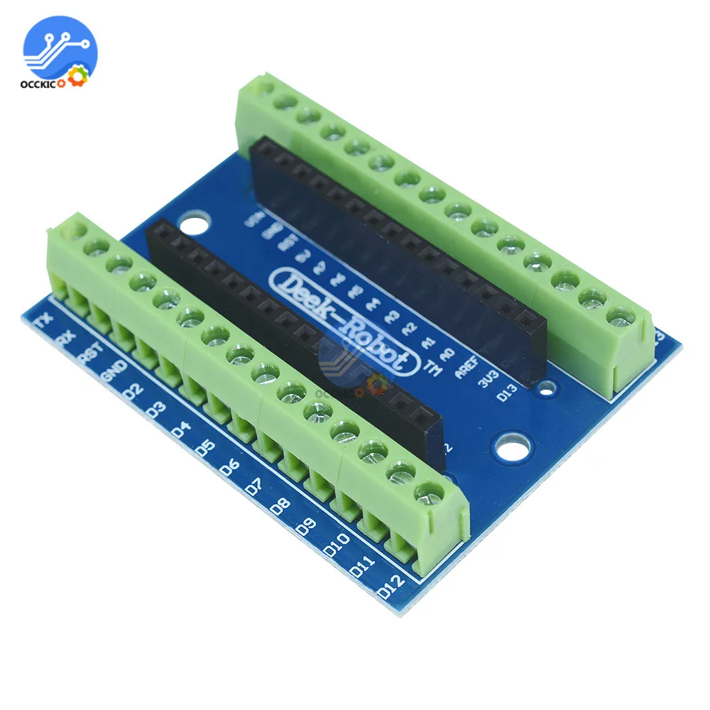 1 шт. Стандартная плата адаптера терминала для Arduino Nano V3.0 AVR ATMEGA328P фотомодуль 100%