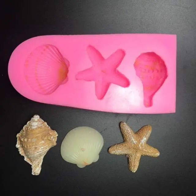 3D силиконовая форма для украшения торта раковины пляжа | Дом и сад