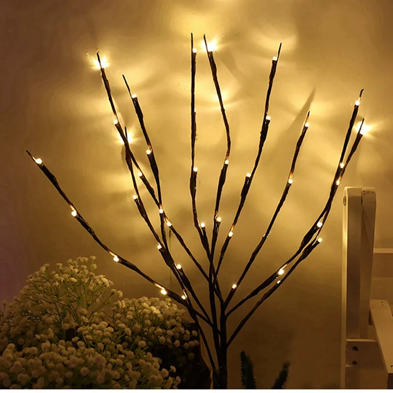LED branch lamp Рождественские украшения для дома Navidad год Рождество Санта Calus баннер рождественские подарки Рождество Dcor счастливый год - Цвет: LED branch lamp