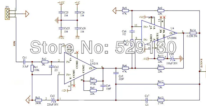 3886 Ампер аудио цепи LM3886 2.0 Усилитель с защиты динамиков печатной платы только |