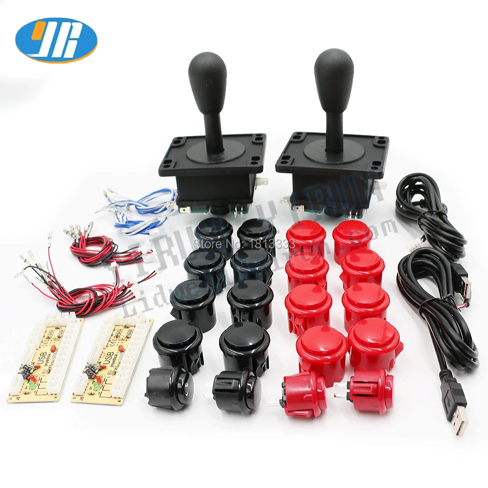 Zero Delay Arcade Kit USB To American Style Joystick Push Button With Built-in Micro Switch PC / Raspberry Pi DIY kit | Спорт и